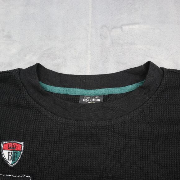 One Color One Nation Sweater Mens 3XL Black Long Sleeve Pullover Waffle Knit - Picture 10 of 16